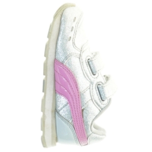 Sølvfarvede sneakers med lyserøde detaljer fra Puma (str. 22)