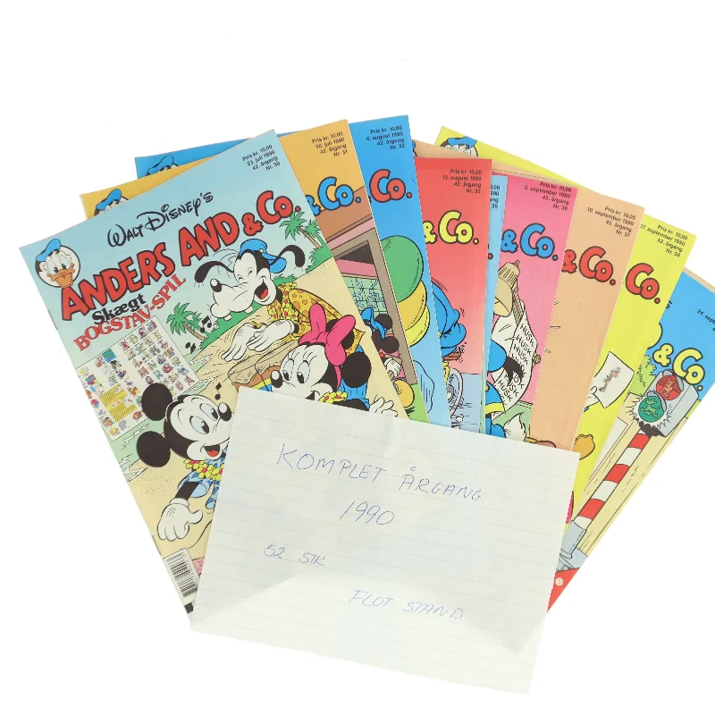 Komplet årgang 1990 Disney's Anders And & Co. (Bog)