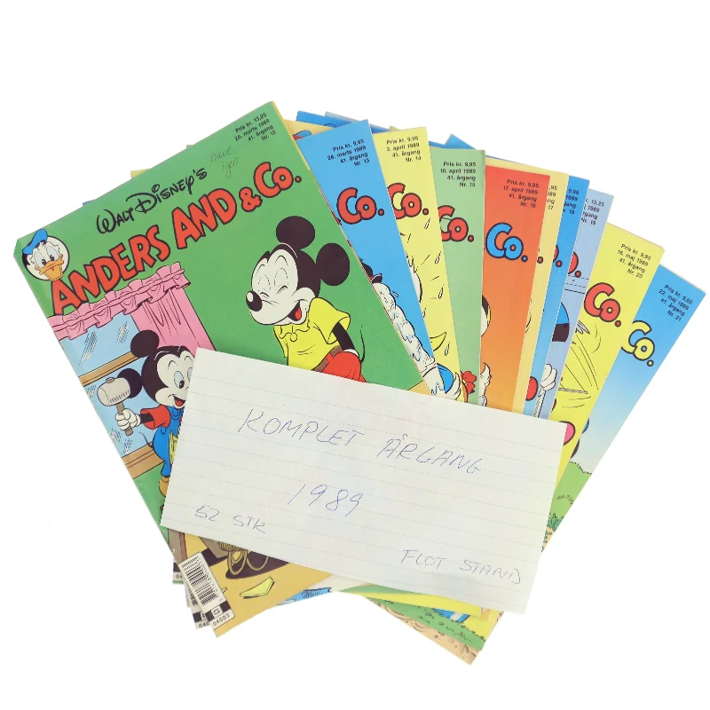 Komplet årgang 1989 Anders And & Co. af Disney (Bog)
