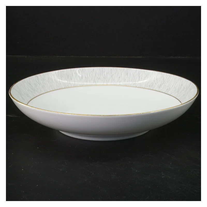 KOH-I-NOOR dyb tallerken med mønstret kant fra Königl pr Tettau (str. Ø 21 cm)