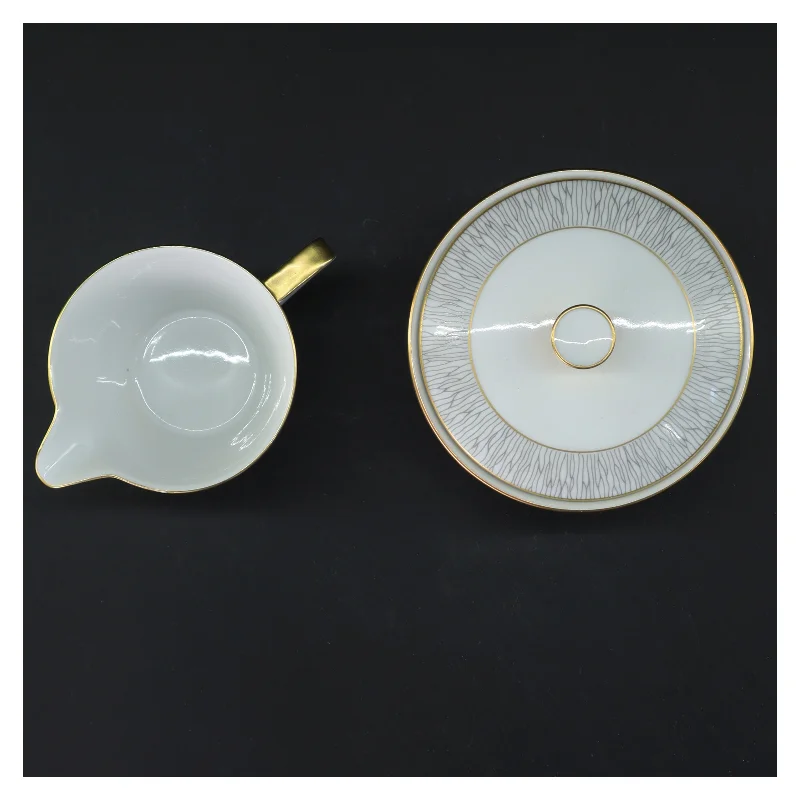 Koh-I-Noor flødekande og sukkerskål sæt (str. Ø. 8 cm. længde. 7 cm. og. ø. 11,5 cm. længde. 6,5 cm)