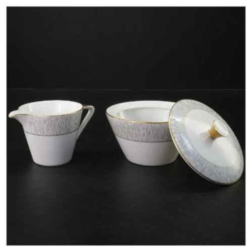 Koh-I-Noor flødekande og sukkerskål sæt (str. Ø. 8 cm. længde. 7 cm. og. ø. 11,5 cm. længde. 6,5 cm)