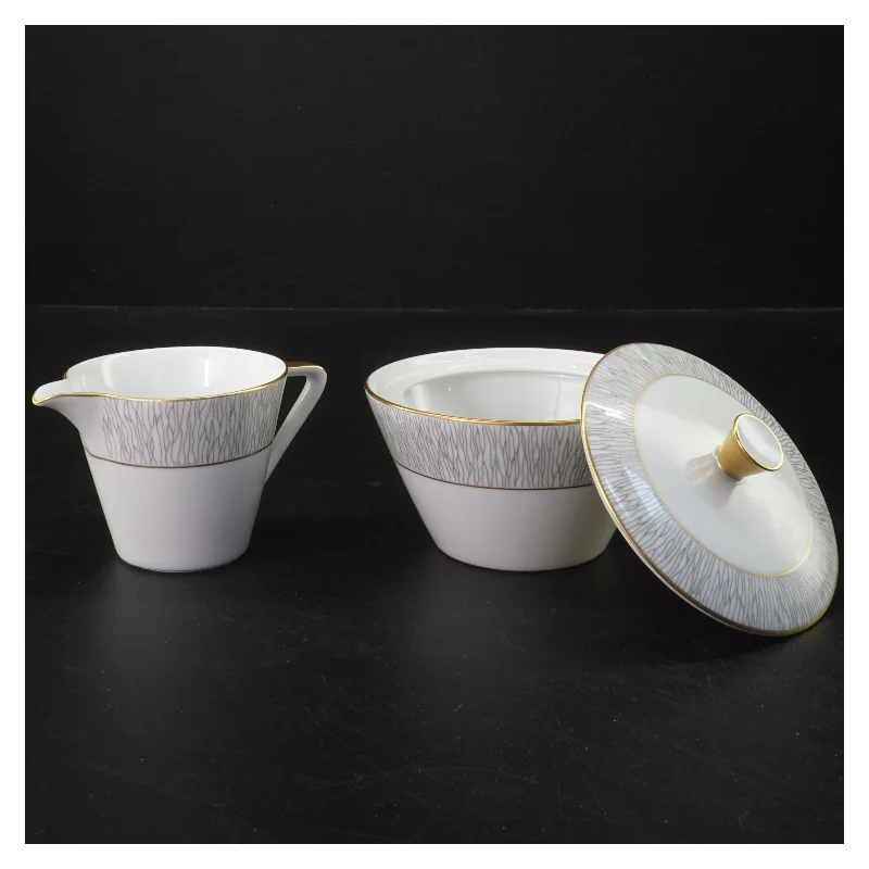 Koh-I-Noor flødekande og sukkerskål sæt (str. Ø. 8 cm. længde. 7 cm. og. ø. 11,5 cm. længde. 6,5 cm)