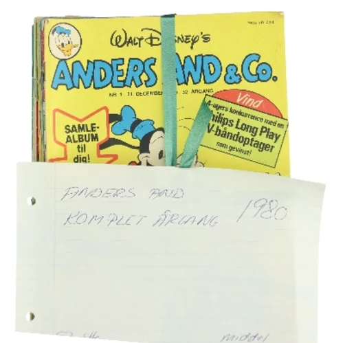 Anders And & Co. Komplet Årgang 1980 af Walt Disney (Bog)