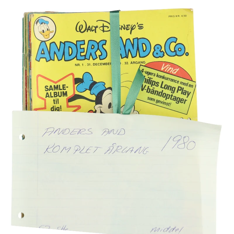 Anders And & Co. Komplet Årgang 1980 af Walt Disney (Bog)