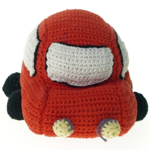 Hæklet bil (str. 22 x 16 cm)