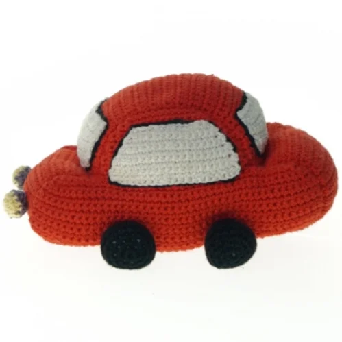 Hæklet bil (str. 22 x 16 cm)