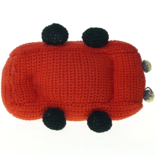 Hæklet bil (str. 22 x 16 cm)