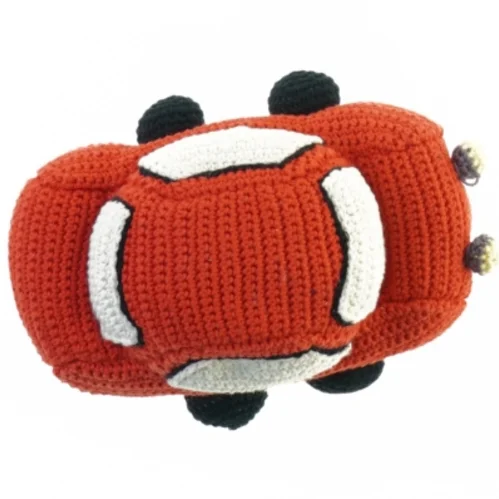 Hæklet bil (str. 22 x 16 cm)