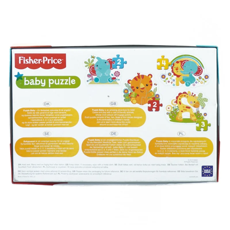 Puslespil til små børn fra Fisher Price (str. 29 x 19 cm)