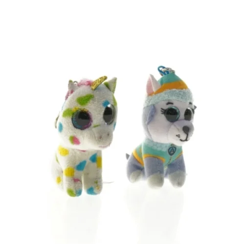 Nøgleringe med bamser fra Ty (str. 9 x 9 x 4 cm)