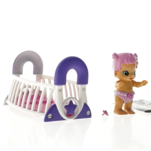 Little Live Bizzy Bubs Legetøjsbaby med vugge og tilbehør