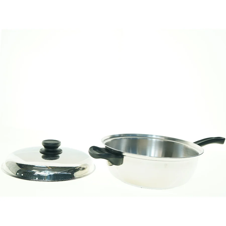 Raadvad Gryde i rustfrit stålp (str. 28 x 10 cm)