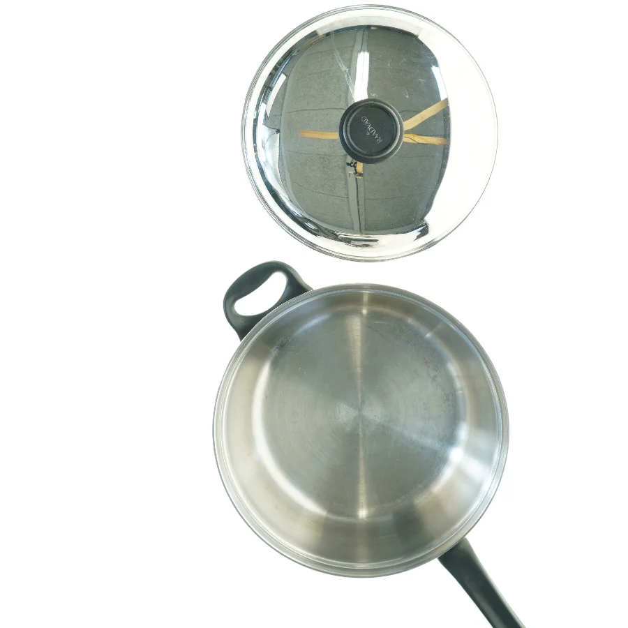 Raadvad Gryde i rustfrit stålp (str. 28 x 10 cm)