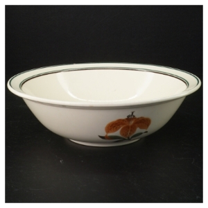 Porcelænsskål med blomstermotiv (str. Ø 24 cm)