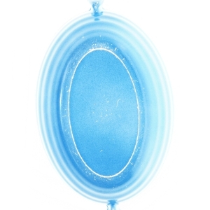 Blå skål (str. 16 x 9 x 26 cm)