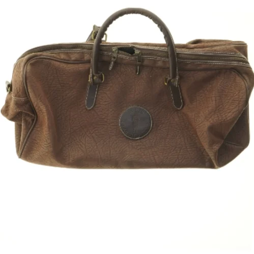 Brun lædertaske fra Bolzo (str. 55 x 28 cm)