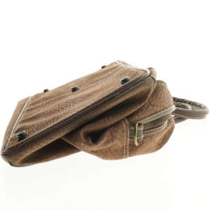 Brun lædertaske fra Bolzo (str. 55 x 28 cm)