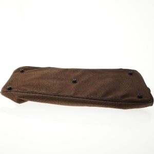 Brun lædertaske fra Bolzo (str. 55 x 28 cm)