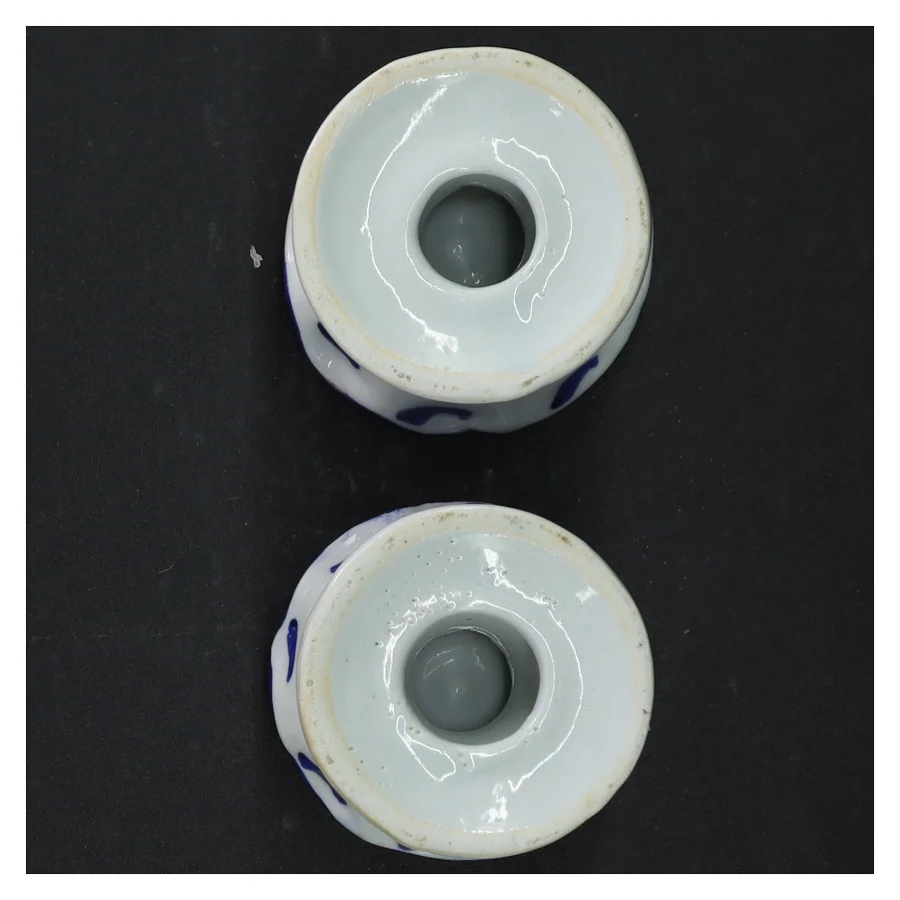 Porcelænslysestager (str. H 6 cm)