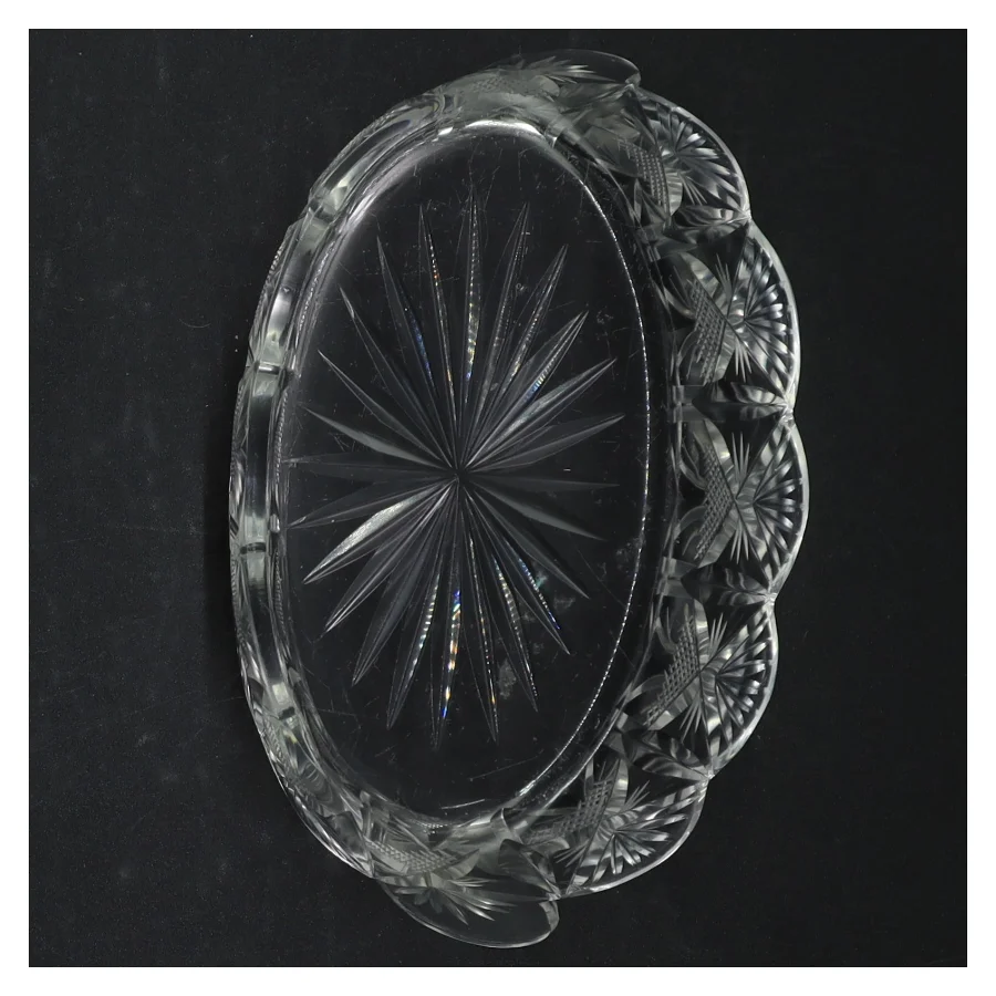 Glasfad, gammelt (str. 16,5 x 11 cm)