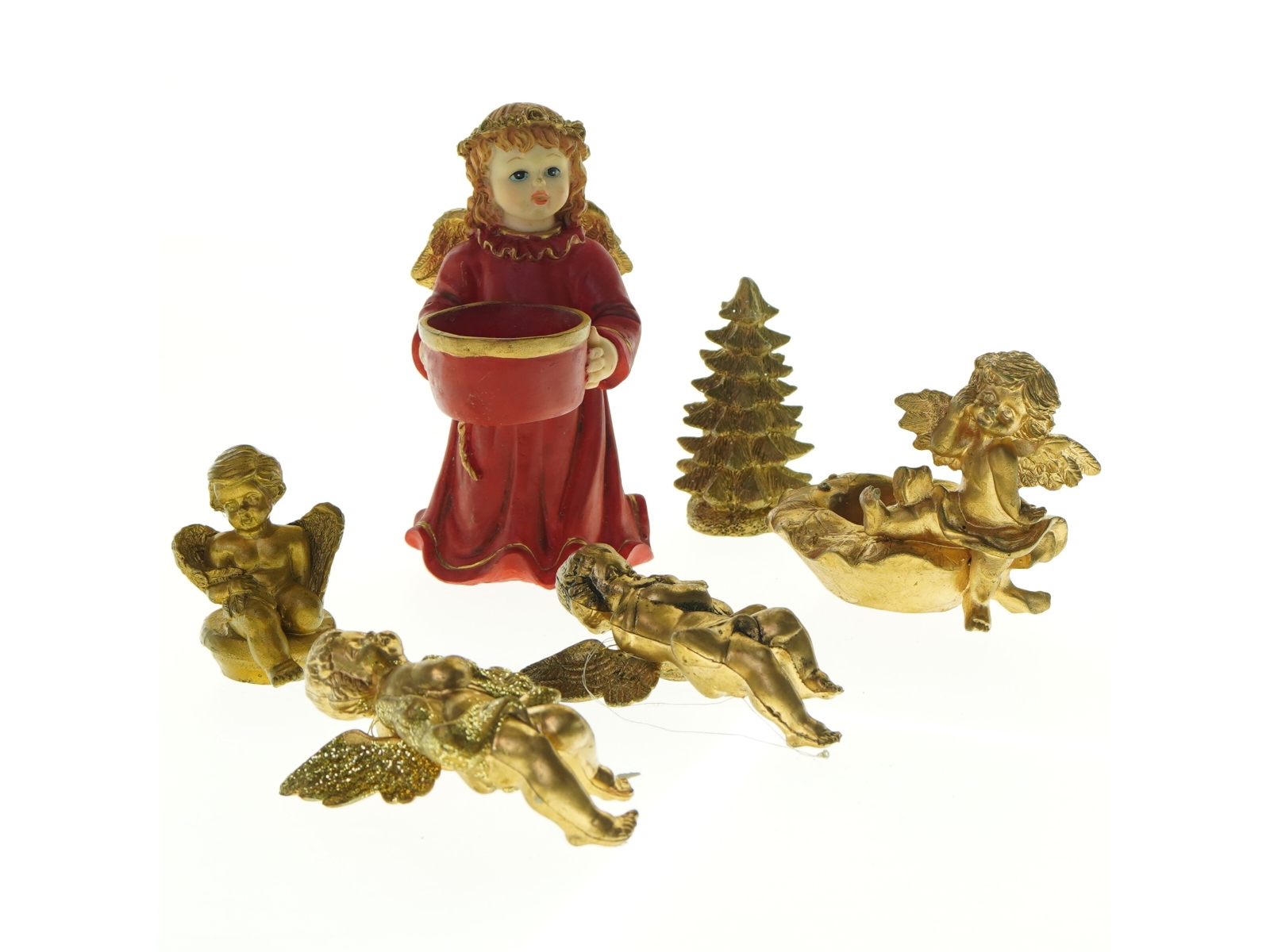 Julepynt figurer som Juleengle (str. 15 cm)