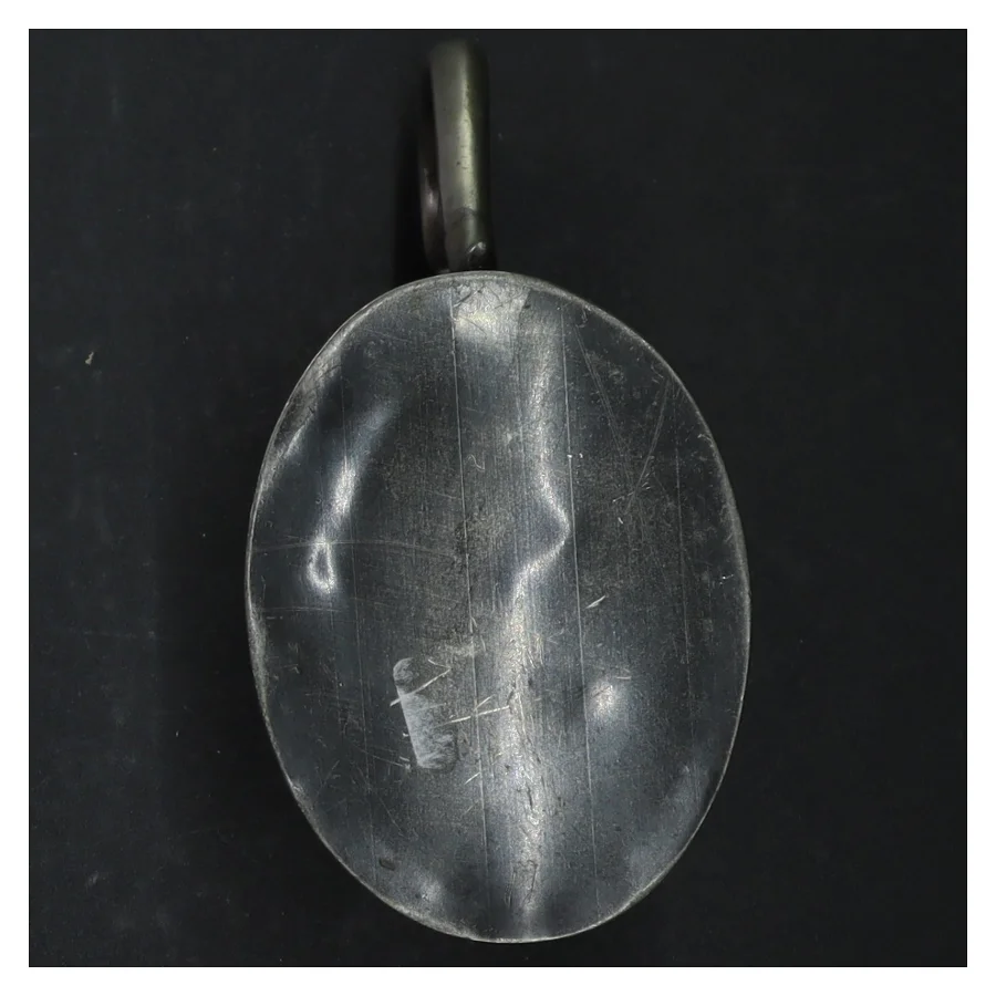 Antik Tin flødekande (str. H. 10 cm)