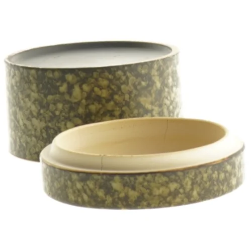 Dekorativ dåse med låg (str. Ø. 11 cm)