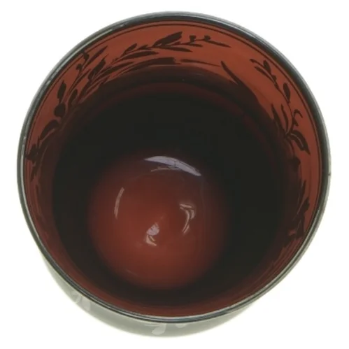 Dekorativ gl. vase (str. 13,5 cm)