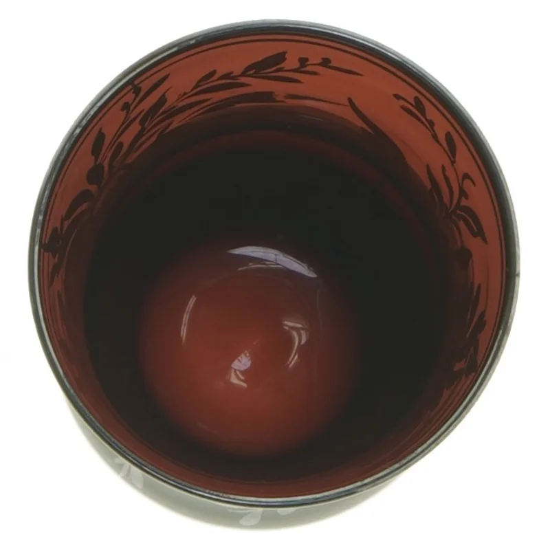 Dekorativ gl. vase (str. 13,5 cm)