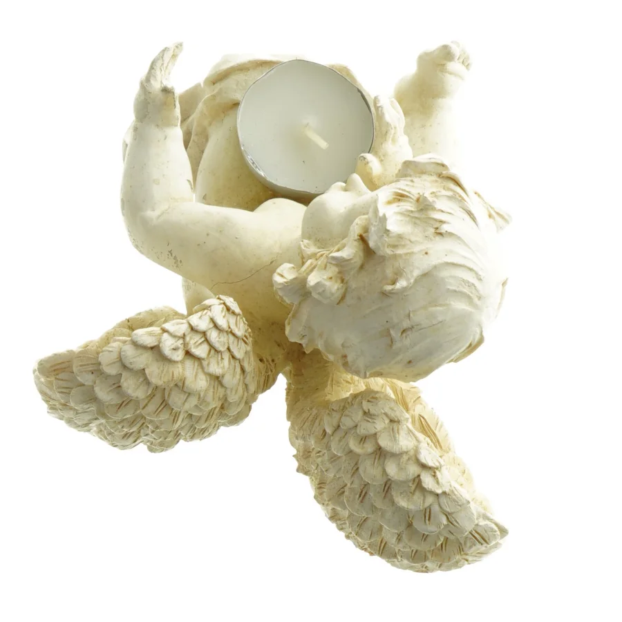 Engel stearinlysholder fra En Engel (str. 15 x 14 cm)