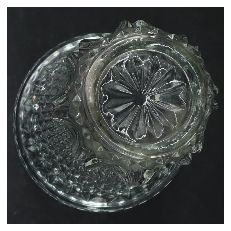 Gl. Glasvase (str. H. 20,5 cm)