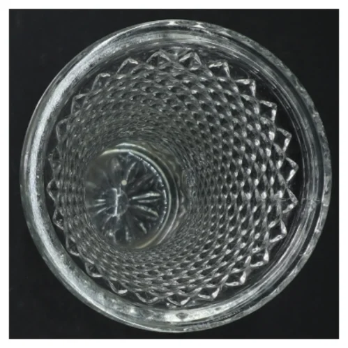 Gl. Glasvase (str. H. 20,5 cm)