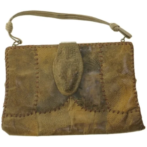 Vintage taske af slangeskind (str. 27 x 17 cm)
