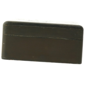 Vintage trææske med præget dekoration (str. 20 x 14,5 x 9 cm)