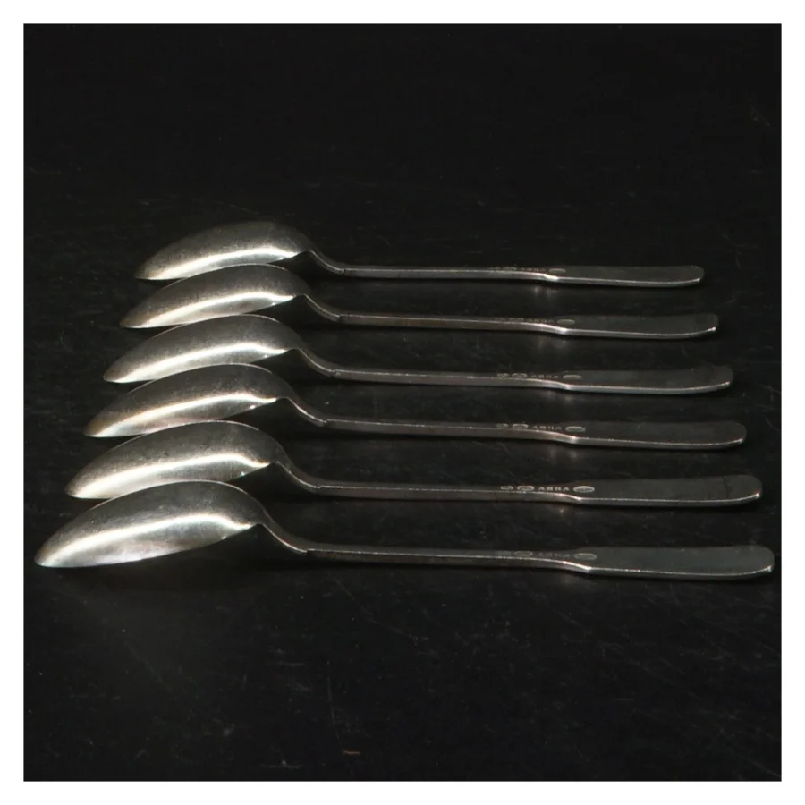  Teskeer i Muslingemønster  (str. Længde, 11,5 cm)