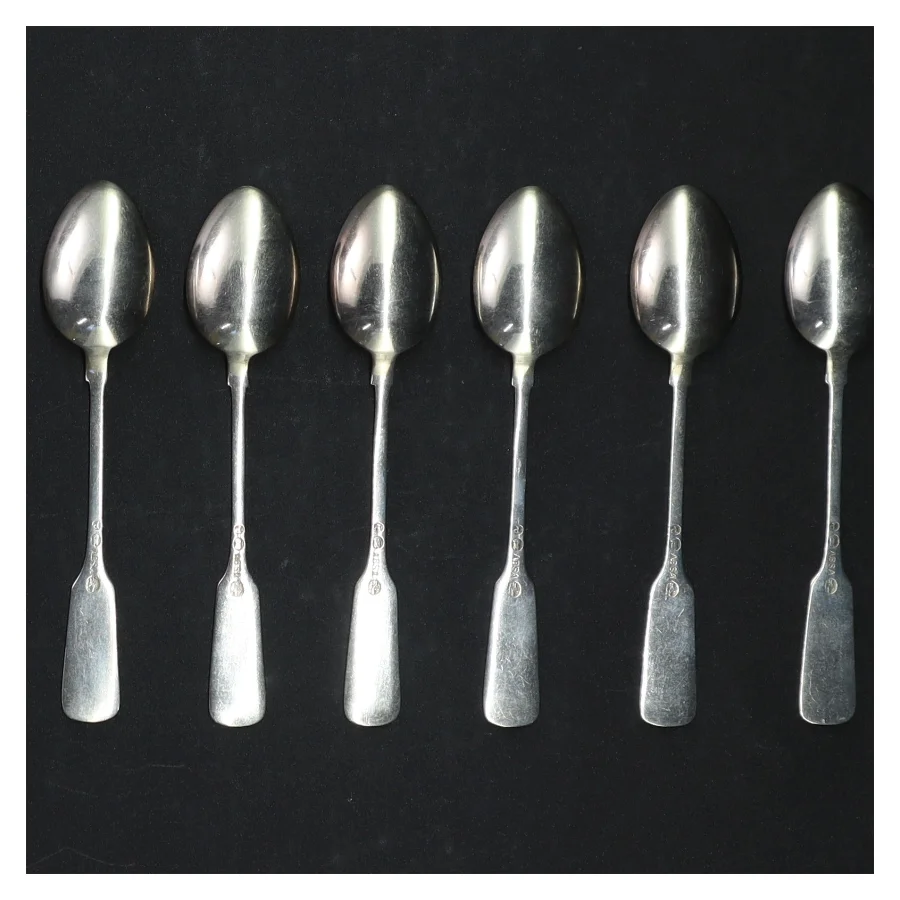  Teskeer i Muslingemønster  (str. Længde, 11,5 cm)