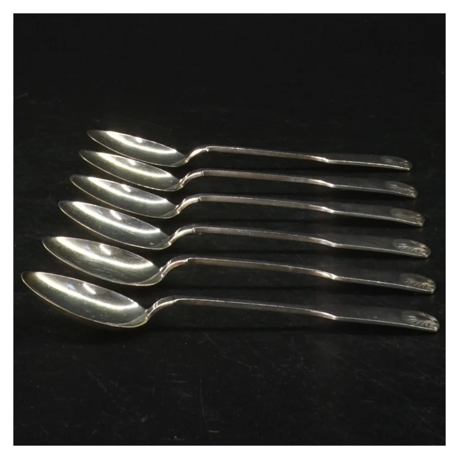  Teskeer i Muslingemønster  (str. Længde, 11,5 cm)