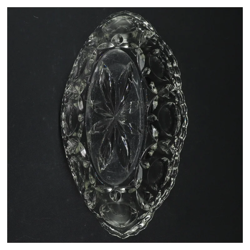 Glasskål, gammel (str. 23 x 12 cm)