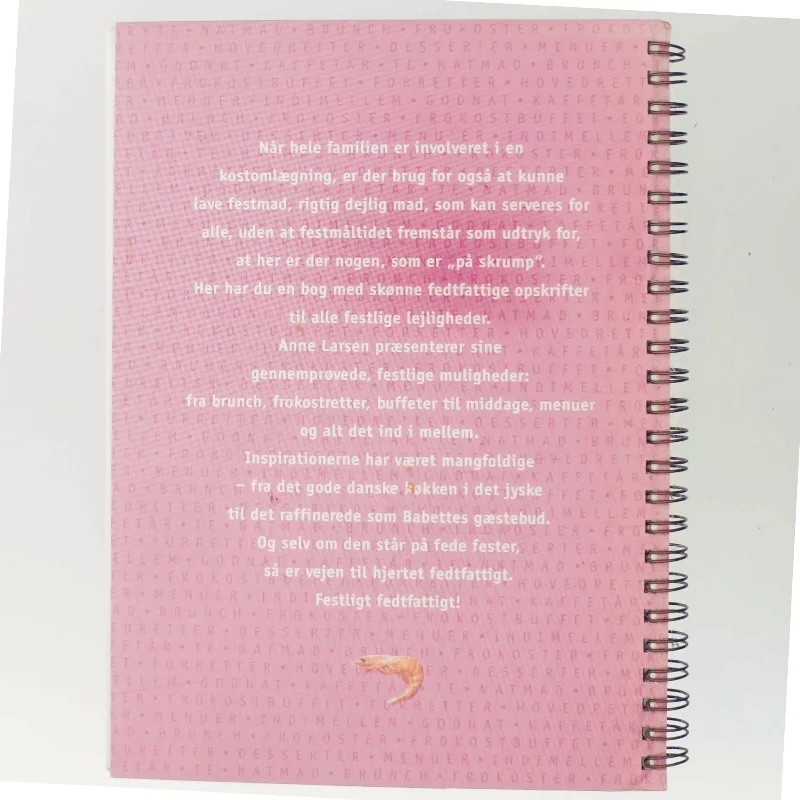 Fedtfattig kost - Festretter af Anne Larsen (Bog)