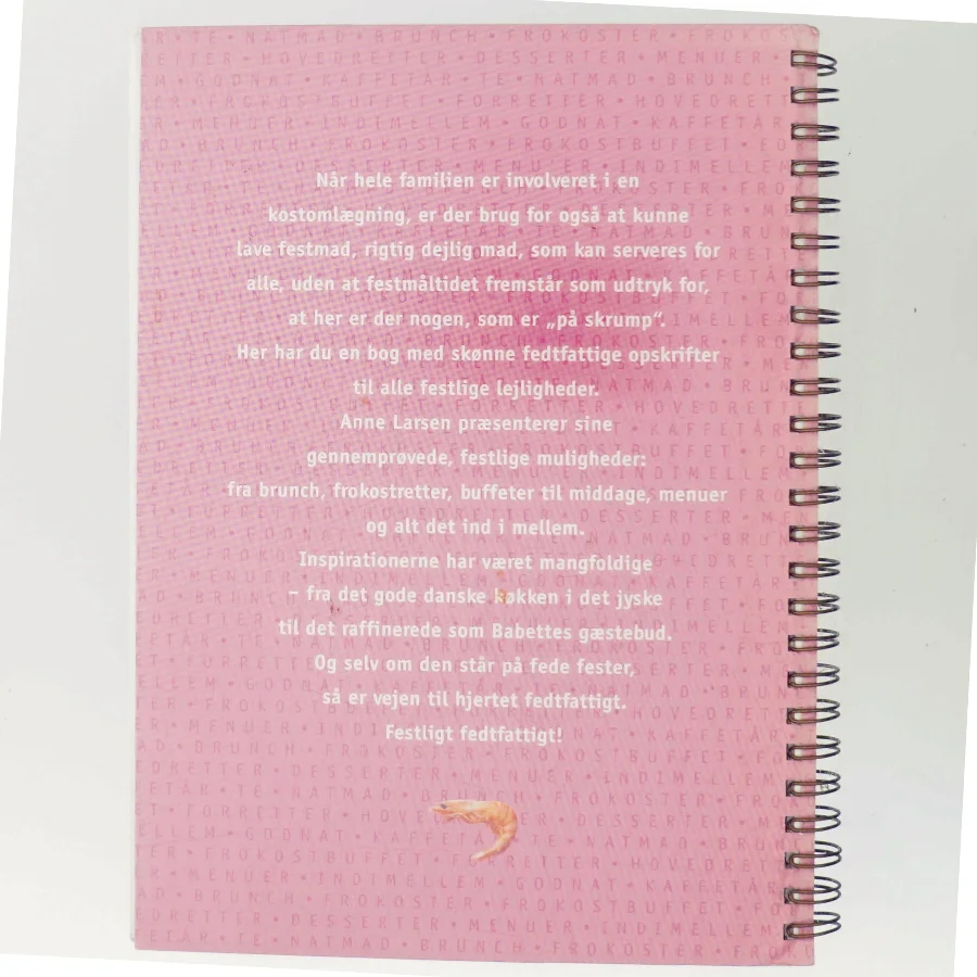 Fedtfattig kost - Festretter af Anne Larsen (Bog)