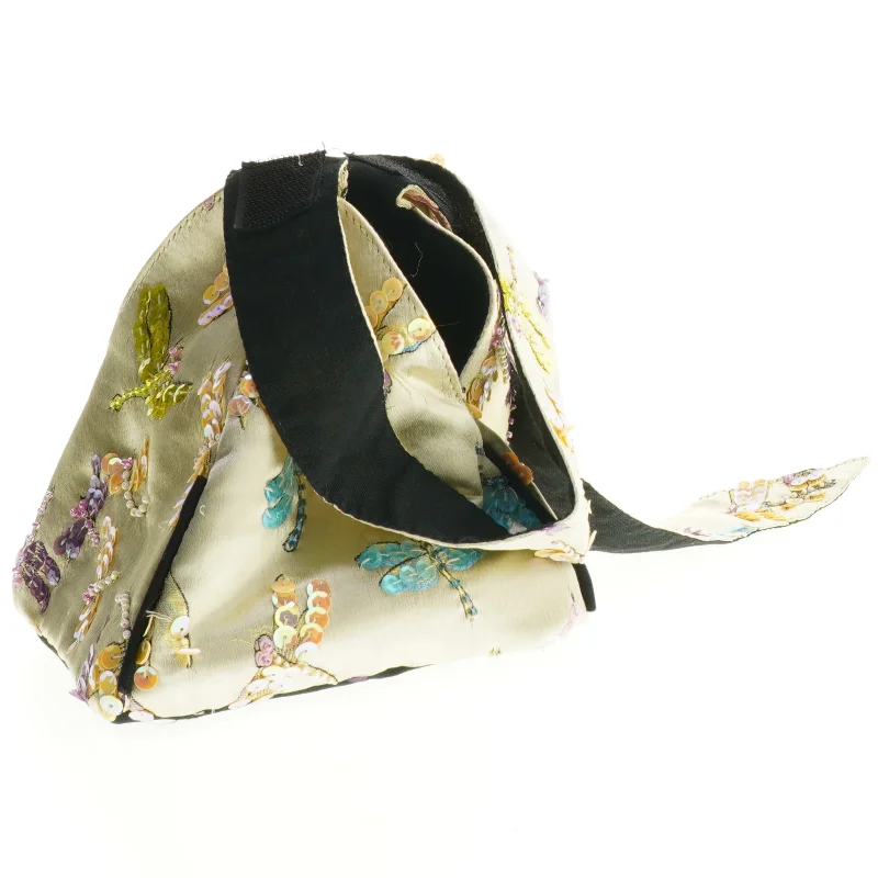 Broderet stoftaske (str. 15 x 15 cm)