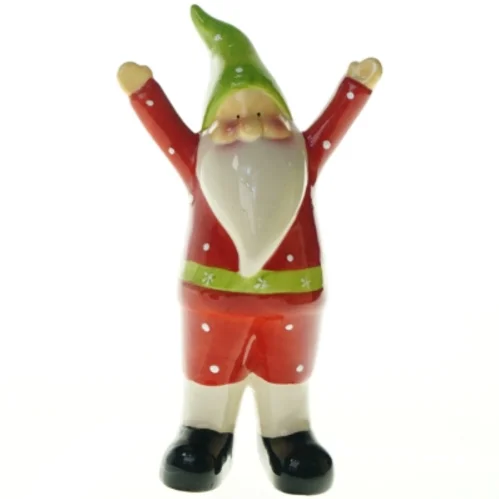 Keramisk julemandsfigur