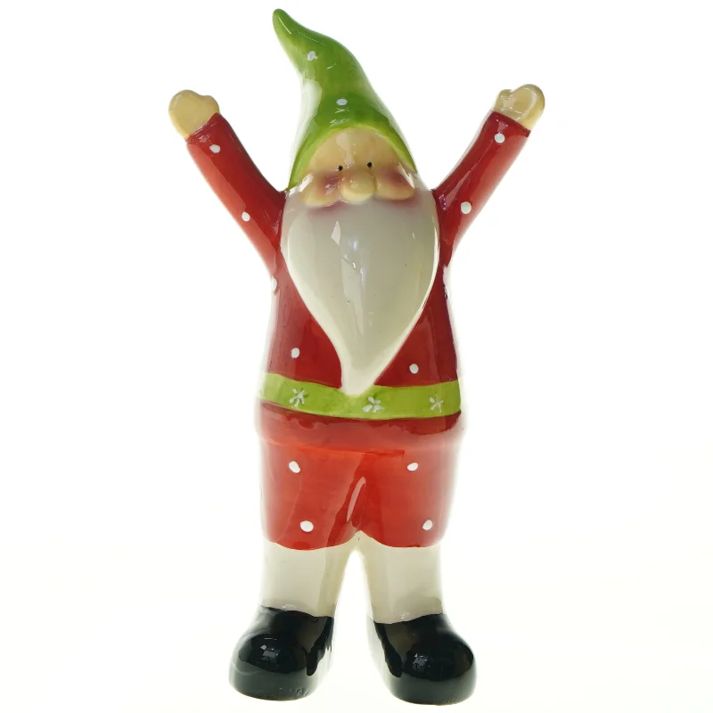 Keramisk julemandsfigur