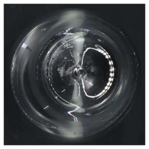 Glas karaffel  (str. H. 17 cm. ø. 11 cm)