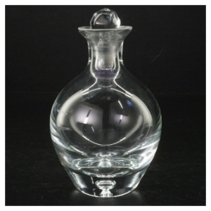 Glas karaffel  (str. H. 17 cm. ø. 11 cm)