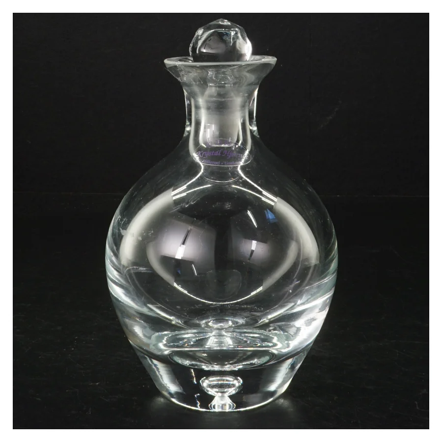 Glas karaffel  (str. H. 17 cm. ø. 11 cm)