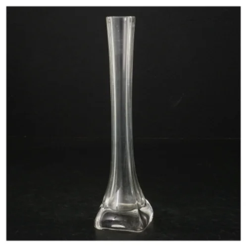 Gammel glasvase (str. H. 20 cm)