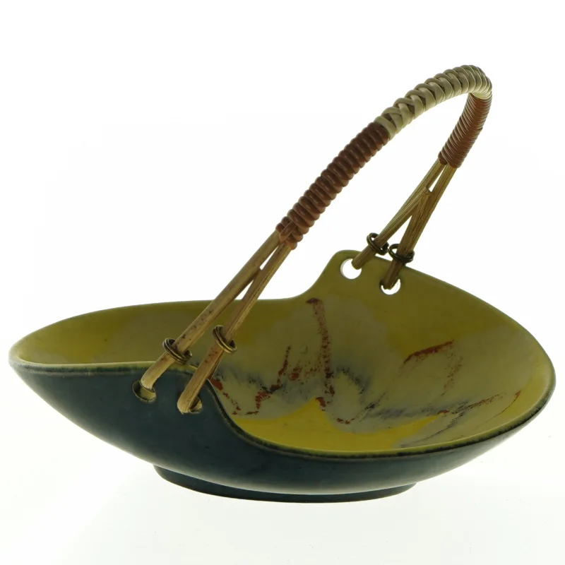 Retro Keramikskål med hank (str. 17 x 14 cm)