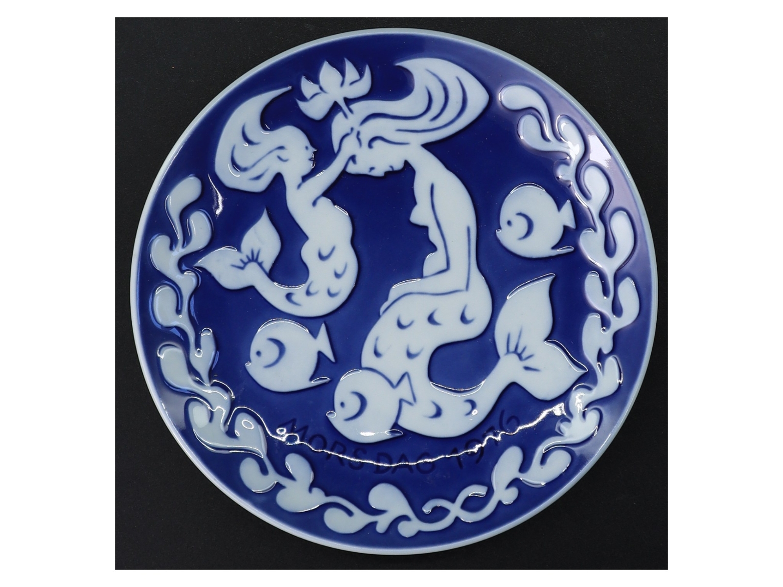 Porcelænstallerken fra Royal Copenhagen (str. Ø. 15 cm)